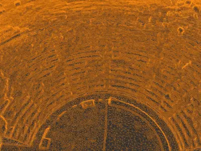 Roman Theatre Ruins Scan 3D model