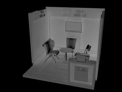 Booth Exhibition Stand a478f  3D model