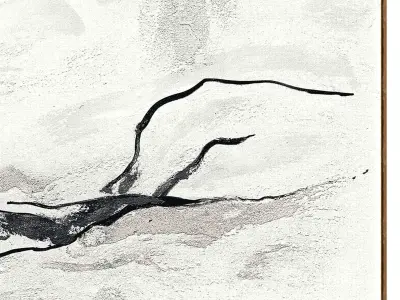 Plaster two square photo frames 65 Low-poly 3D model