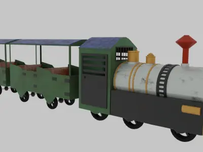 Train Free 3D model from CGTrader