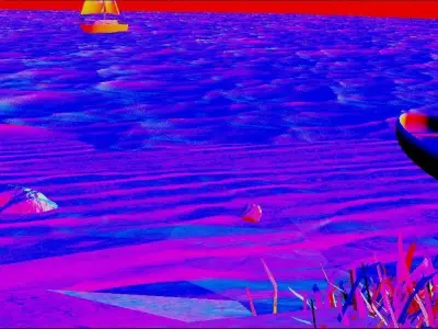 Beach landscape environment  Free 3D model