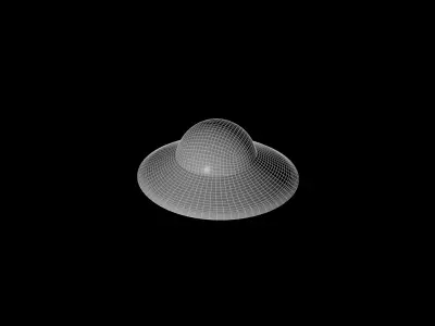 UFO Model  HighPoly  Free 3D model