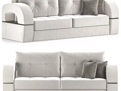 Straight sofa Golden Fleece Talisman-2 Low-poly 3D model