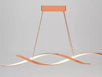 HDC Simple modern LED chandelier 3D model