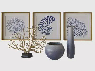 decorative sea set  3D model