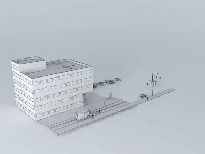 Home office building 3D model