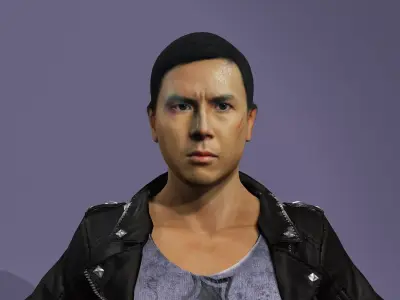 Realistic Male Similar to the Donnie-Yen look from Flash Point 3D model