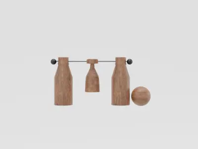 Woodball 3d Model 3D model