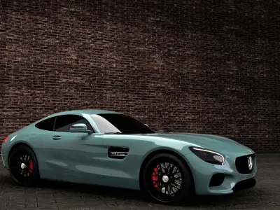 Mercedes amg sports car 3D model by abhishekwarotkar
