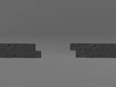 Photorealistic Wall Tile Panels Low-poly 3D model