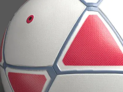 Star Shape Soccer Ball 3D model