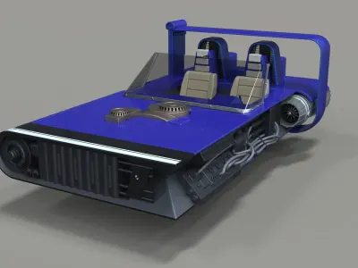 M-68 Landspeeder of Han Solo 3D model