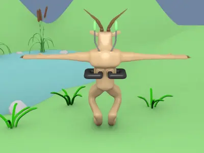 Sci-Fi Monster 3 Free 3D model