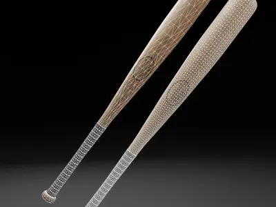 Baseball Bat - Game Ready  Low-poly 3D model