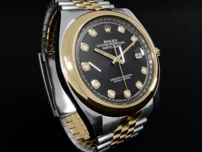 ROLEX Datejust 36 Black Domed Jubilee 3D model