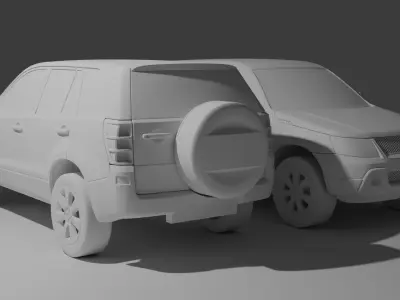 Suzuki Grand Vitara 2010 Low-poly 3D model