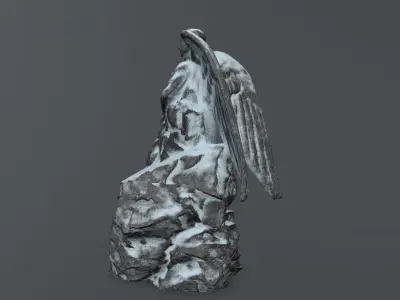 woman statue 2  Low-poly 3D model purchase