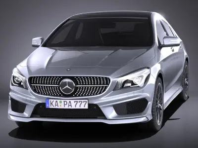 Mercedes-Benz CLA-class AMG 2014 VRAY 3D model