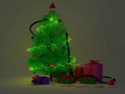 christmas pine tree 3D model