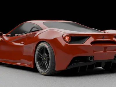 Ferrari 488 GTB 3D model