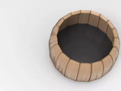 Besa Plant Pot Low-poly 3D model