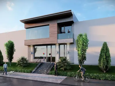 modern house  3D model purchase