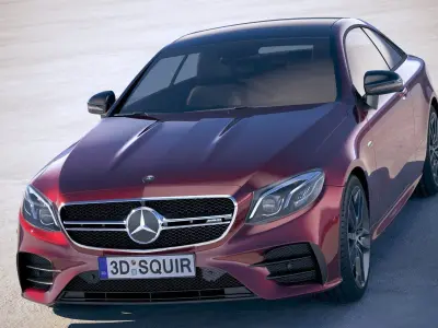Mercedes-Benz E53 AMG Coupe 2019 3D model