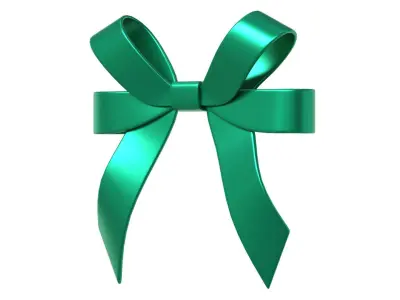 Christmas Bow Ribbon 57 Low-poly 3D model