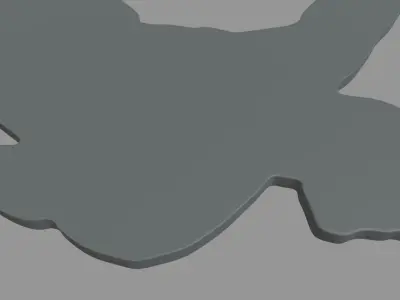 Basketball Key Ring Chain 01 Low-poly 3D model