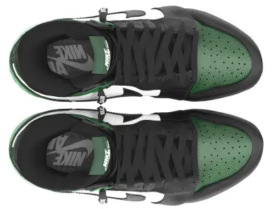 air jordan 1 retro high pine green 3D model