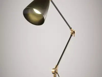 Lamp Tabletop Low-poly 3D model