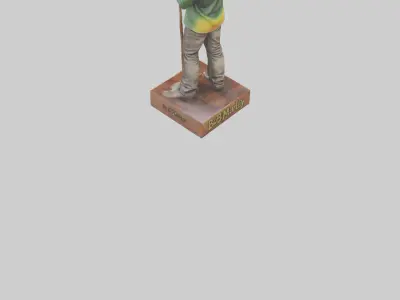 Bob Marley statue model 3D model
