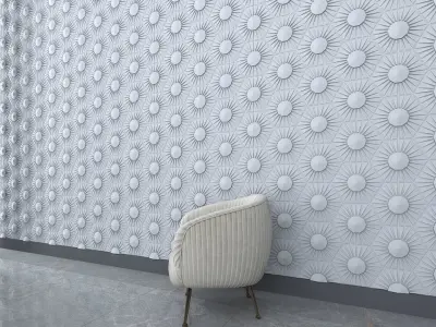 3d wall panel Low-poly 3D model