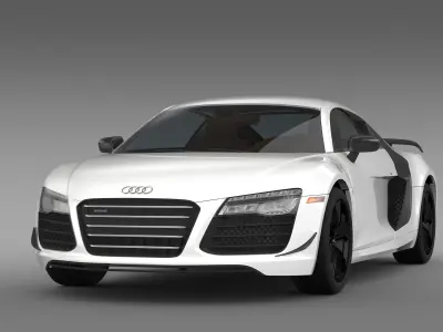 Audi R8 Competition 2015 3D model