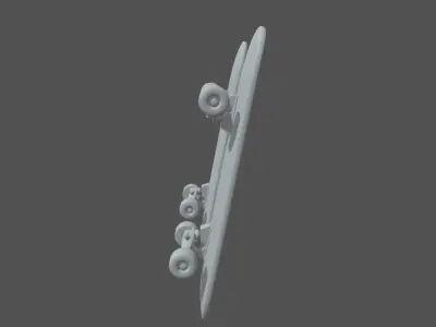 Skate skateboards Low-poly 3D model