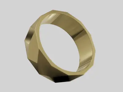 facet ring  3D print model