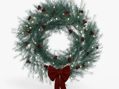 Wreath  Low-poly 3D model