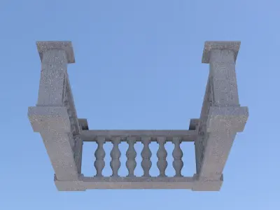 Modern Balustrade Styles 3D 3D model