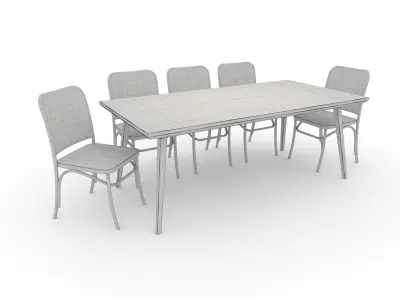 Dining Set 7 3D model