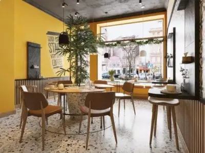 Tea House Interior Mode coffe  3D model