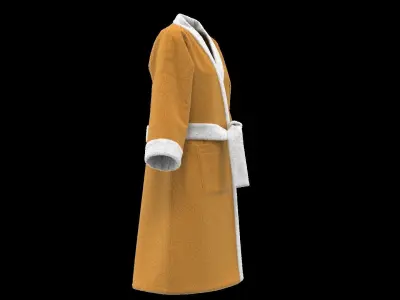 Bathrobe set  3D model