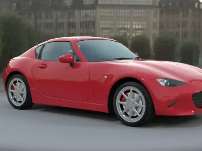 Mazda mx 5 hardtop unity 3d cycles ready 3D model