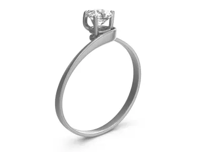 Solitaire Low-poly 3D model