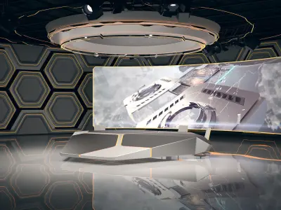 Virtual Studio 32 PBR Low-poly 3D model