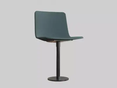 PATO Column Chair-Model 4082 Ancient green Low-poly 3D model