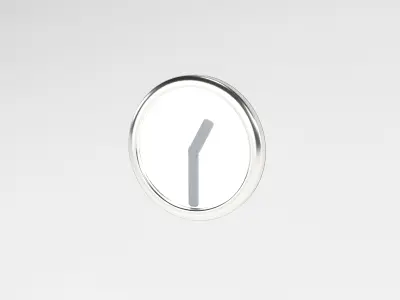 One O Clock Low-poly 3D model