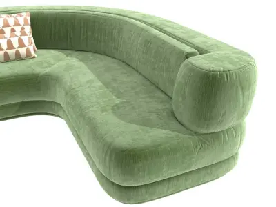 Charles Zana Alexandra sofa invisible collection 3D model