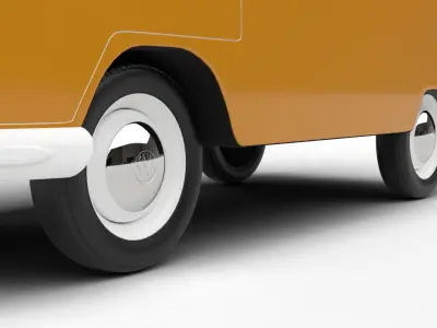 Volkswagen T1 Samba Bus 1950 3d model 3D model