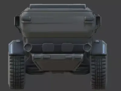 Elite Performance Tactical Military Car 3D Model Low-poly 3D model