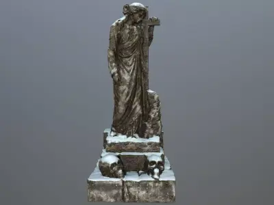 statue 5 Low-poly 3D model